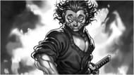 Musashi Miyamoto as seen in Baki' manga (Image via Akita Shoten)